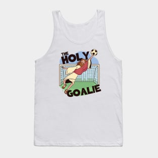 The Holy Goalie, Jesus Saves // Funny Jesus Cartoon Tank Top